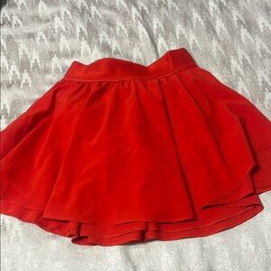 Lululemon Athletica Red Mini Skater Skirt
